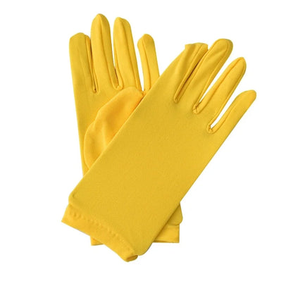 Women’s Satin Summer Gloves – Thin Breathable Solid Color UV Sun Protection Gloves for Driving, Dance & Ceremonial Performance