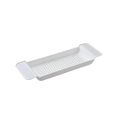 Multi-Function Retractable Bathtub Storage Rack – Bath Tray Shelf for Towels, Kitchen Sink & Drain Holder