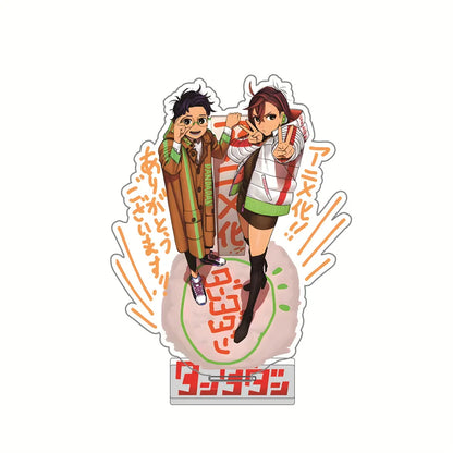 Anime Dandadan Momo Acrylic Keychain Stand – 15cm Cosplay Figure Display Plate for Bag Decoration, Fan Gift & Collectible Ornament