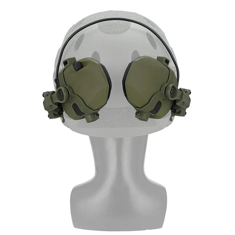 Active Helmet Mounted Earmuffs – Electronic Hearing Protection, Noise Reduction Headphones for Shooting & Hunting