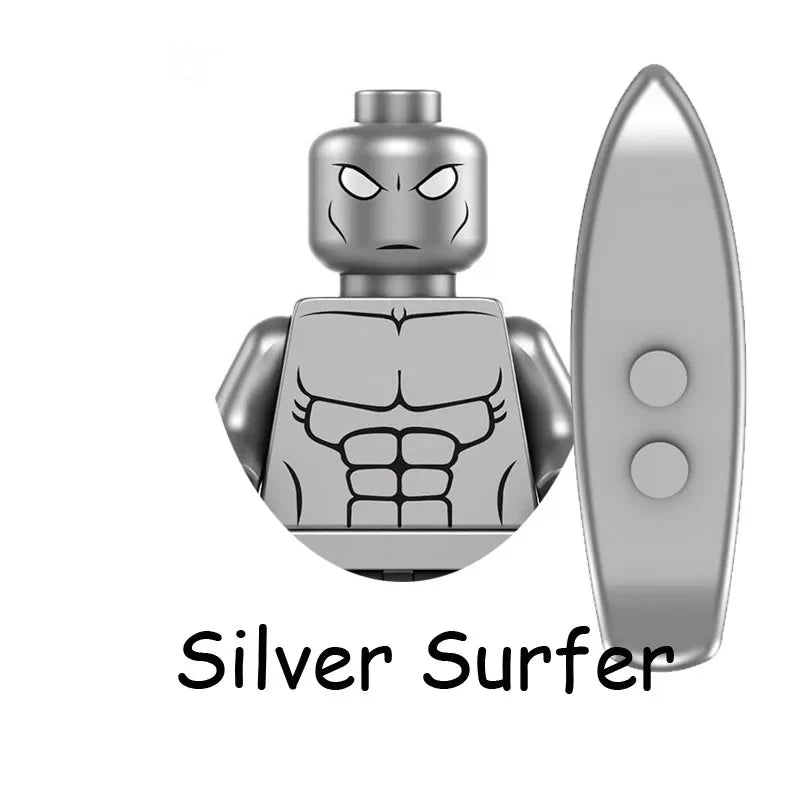 Super Heroes Model Figure Blocks – Invisible Predator vs Alien Jungle Killer Construction Toy for Children