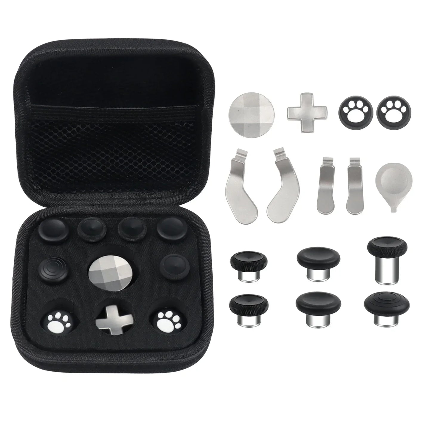 Xbox One Elite Series 2 Controller Accessories Kit – Metal D-Pad, Trigger Paddles & Thumb Stick Grips