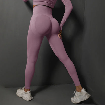 Women’s Seamless Gym Leggings – High-Waist Booty-Lifting Yoga & Fitness Pants, Sexy Sportswear