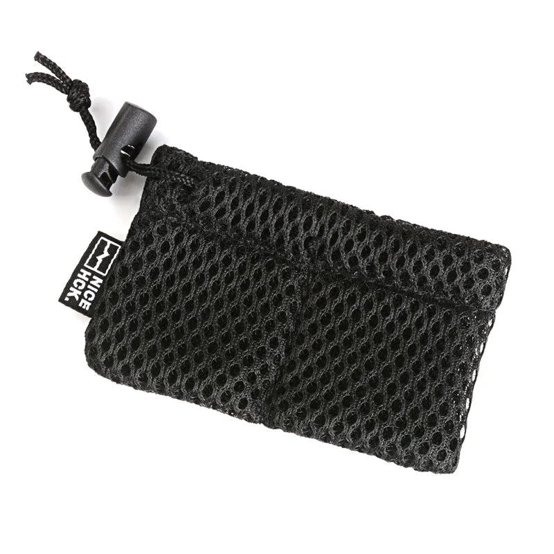 NiceHCK Black HIFI Earphone Mesh Carrying Bag – Earbud Protection Pouch, Rub Resistance, USB Cable Elastic Organizer