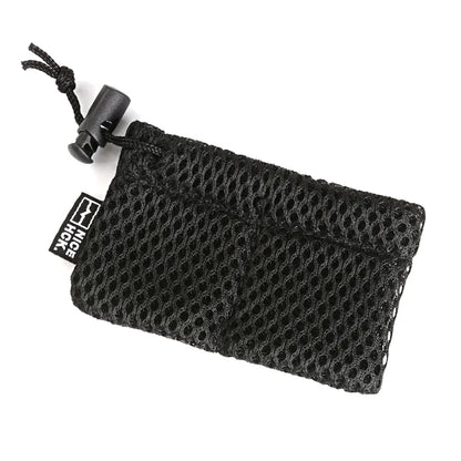 NiceHCK Black HIFI Earphone Mesh Carrying Bag – Earbud Protection Pouch, Rub Resistance, USB Cable Elastic Organizer