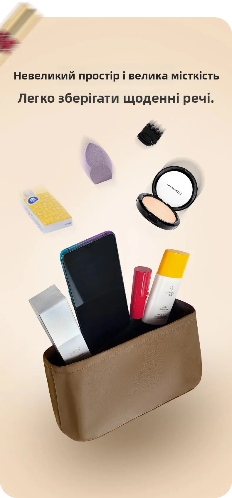 Ophidia Nylon Chain Underarm Bag – Lightweight Small Square Storage Bag in Solid Color, Unisex