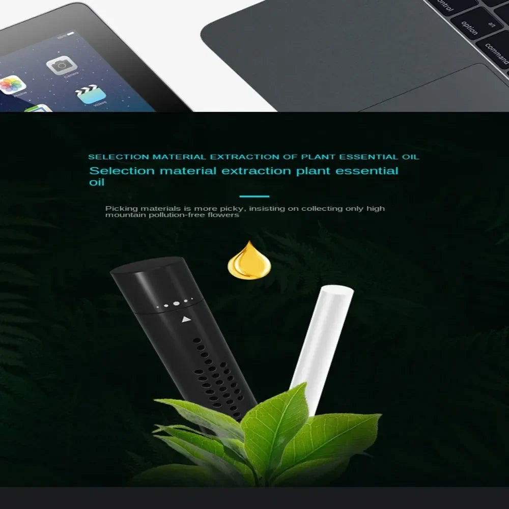 Car Air Vent Freshener – Metal Perfume Diffuser Clip with 5 Aroma Fragrance Sticks for Auto Interior
