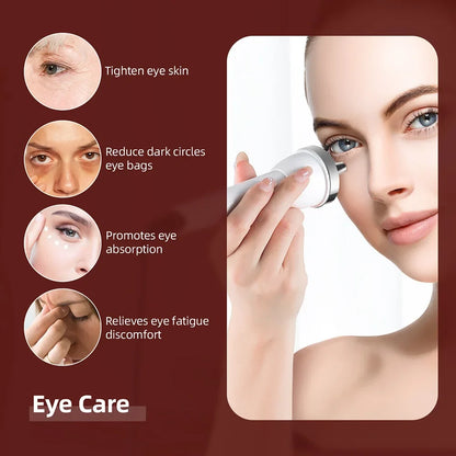 Ultrasound Skin Care Beauty Machine – High-Frequency Facial and Eye Massager for Face Lifting, Deep Cleansing, and SPA Treatment