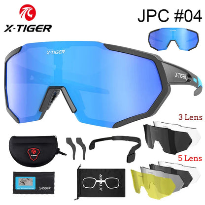 X-TIGER Polarized Cycling Glasses — Photochromic MTB & Road Bike Sunglasses for Sports