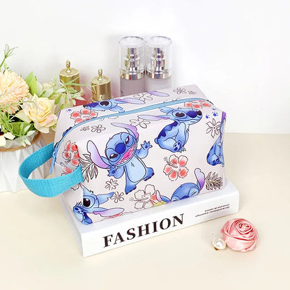 Anime Stitch Fully Printed Flap Pencil Case – Cartoon Stationery Bag for Primary & Secondary Students