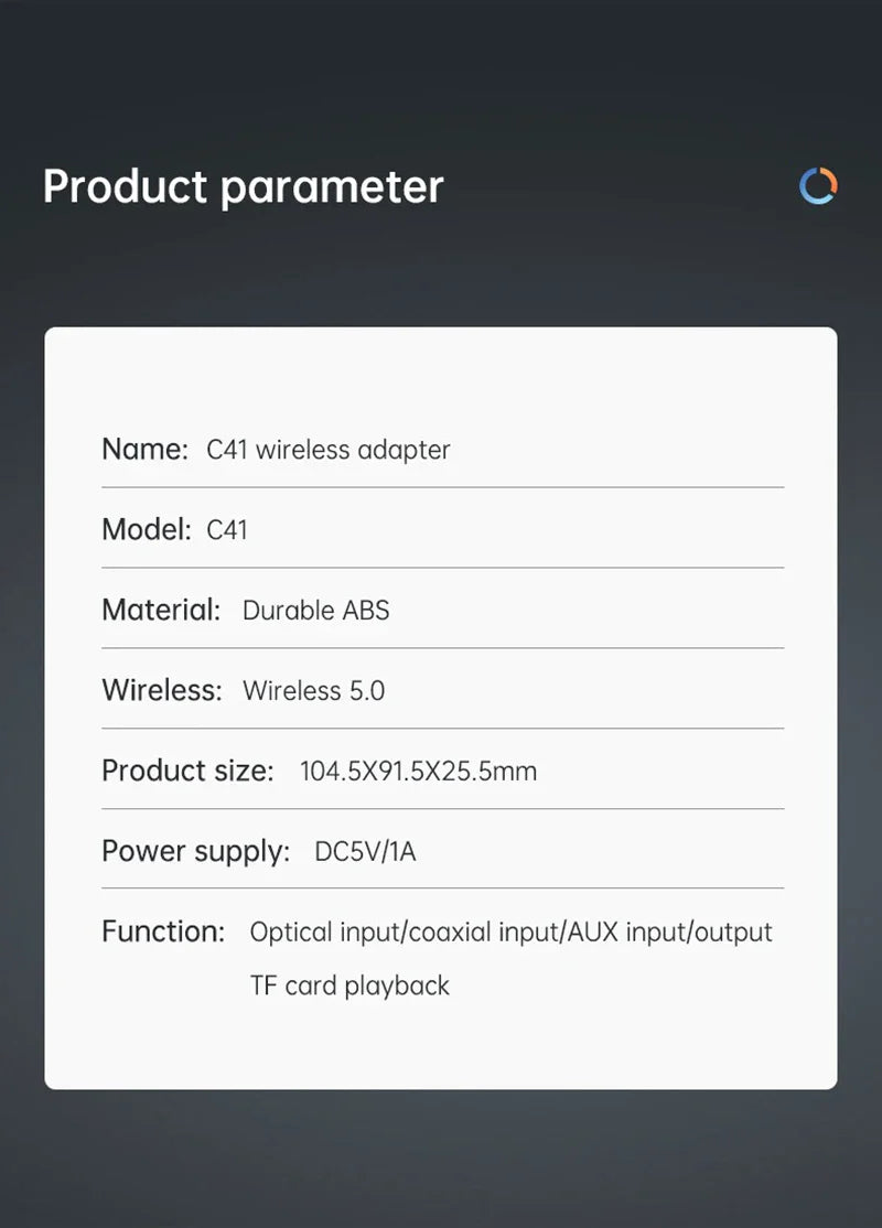 Multi-Function Bluetooth Audio Transmitter & Receiver | 3.5mm AUX, Optical, Coaxial Wireless Adapter DAC Converter for TV & PC