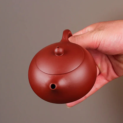 Yixing Handmade Purple Clay Teapot – Xishi Pot with Tea Filter, Customized Teaware Set, Puer Drinkware Gift