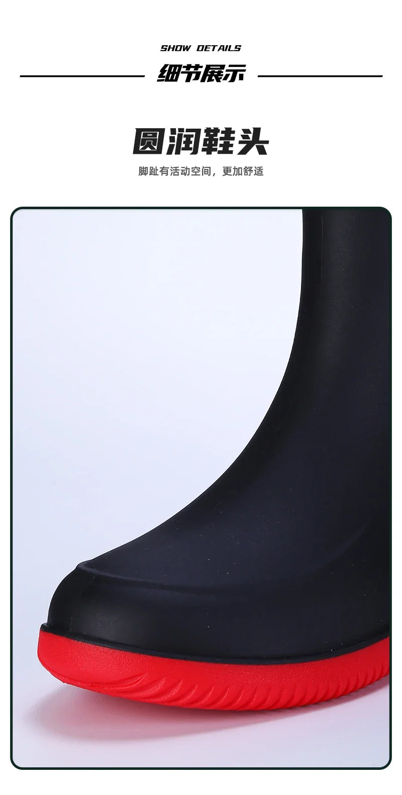 Men’s & Women’s High-End Rain Boots – Waterproof, Non-Slip Short & Mid-Calf Rubber Boots with Drawstring
