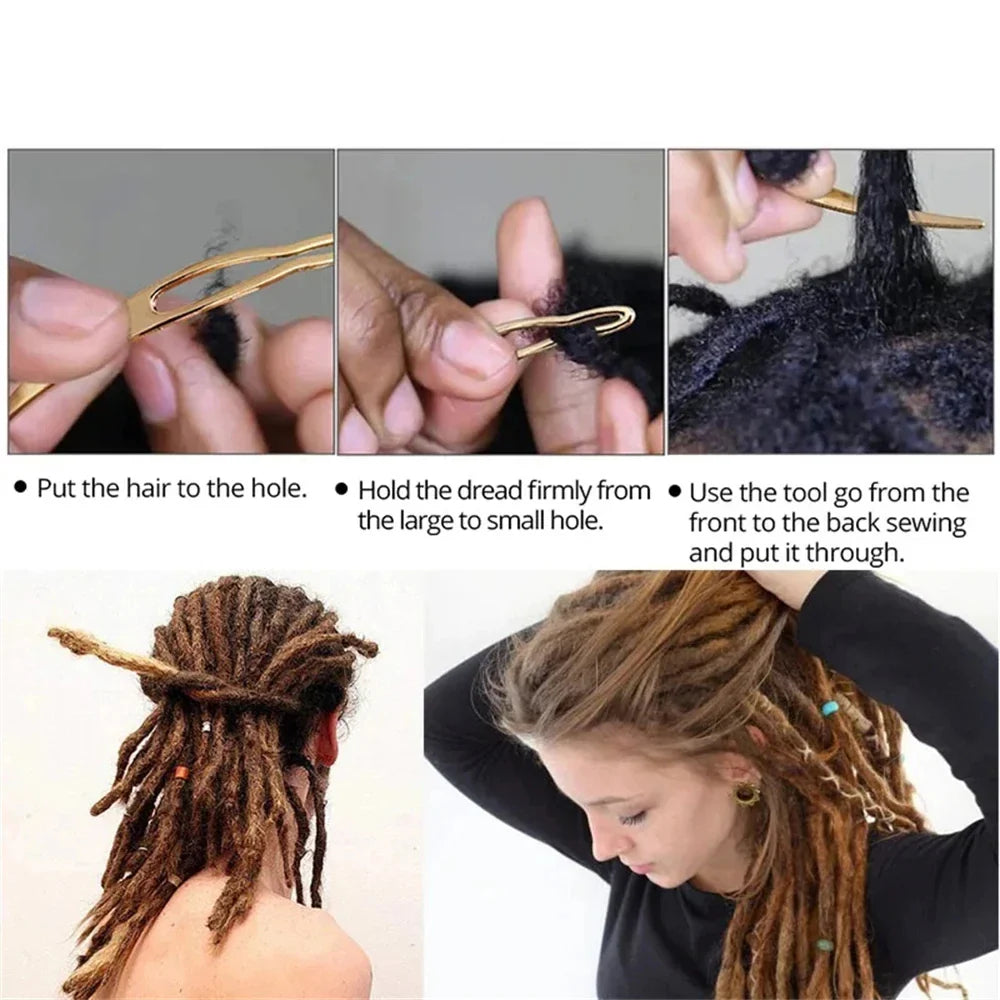 Dreadlocks & Sisterlocks Crochet Tool – Microlocks & Interlock Maintenance Accessories for Tightening Locs