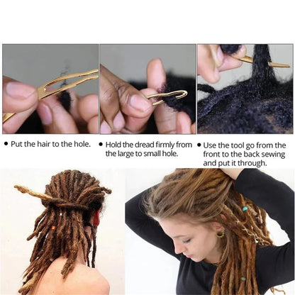 Dreadlocks & Sisterlocks Crochet Tool – Microlocks & Interlock Maintenance Accessories for Tightening Locs