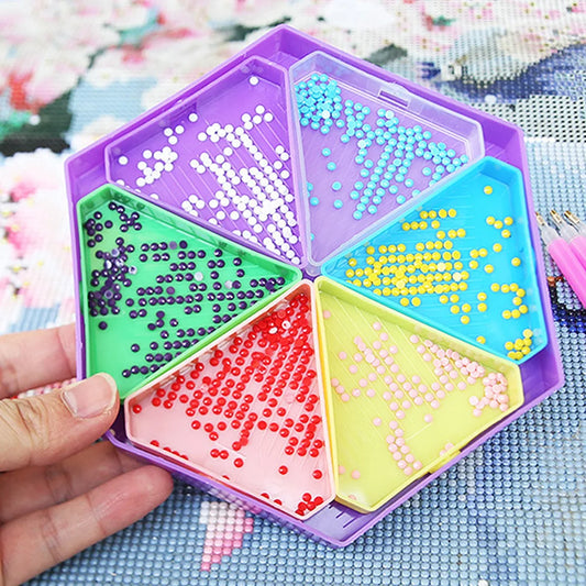 Removable 6 Slot Diamond Painting Storage Containers – Large Trays & Accessories