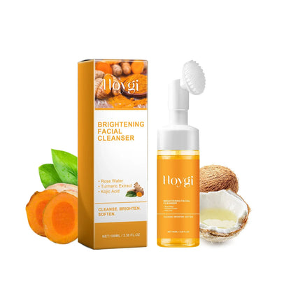 Turmeric Face Cleanser – Anti-Acne, Oil Control & Blackhead Remover, Brightening & Rejuvenating Face Wash Foam