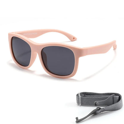 2025 Polarized Kids Sunglasses – UV400 Infant & Toddler Shades with Soft Frame and Safety Cord for Ages 1–3