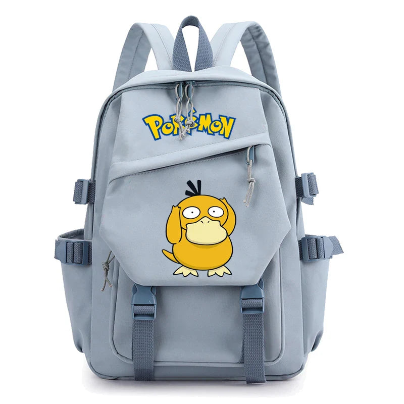 Pokemon Waterproof Women’s Backpack – Pikachu, Gengar, Snorlax Schoolbag for Girls & Students