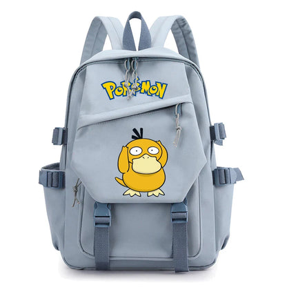Pokemon Waterproof Women’s Backpack – Pikachu, Gengar, Snorlax Schoolbag for Girls & Students