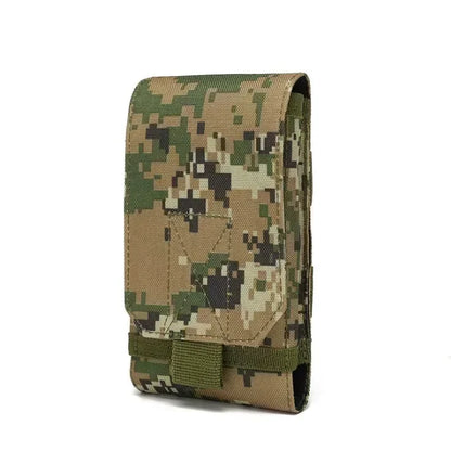 Waterproof Outdoor Camo Tactical Phone Holder – Nylon Waist Belt EDC Hunting Bag