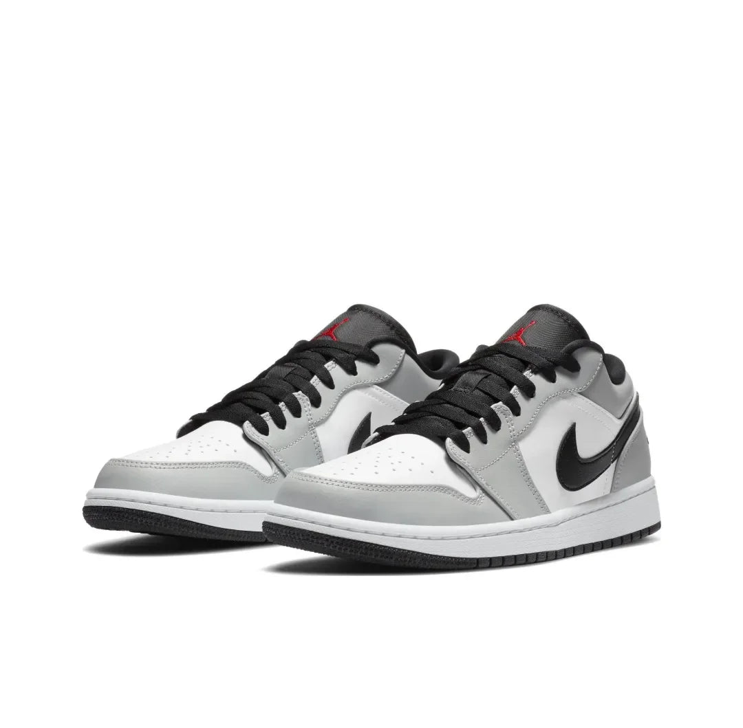 Nike Air Jordan 1 Low – Light Smoke Grey Retro Basketball Shoes | Men's Wear-Resistant, Anti-Slip Sneakers