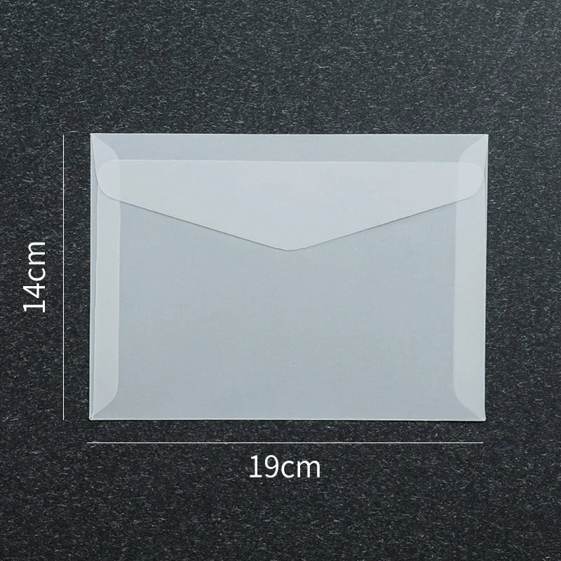 50 Pcs Blank Translucent Envelopes – for Invitations, Postcards, Gift Boxes, Wedding & Business Letters