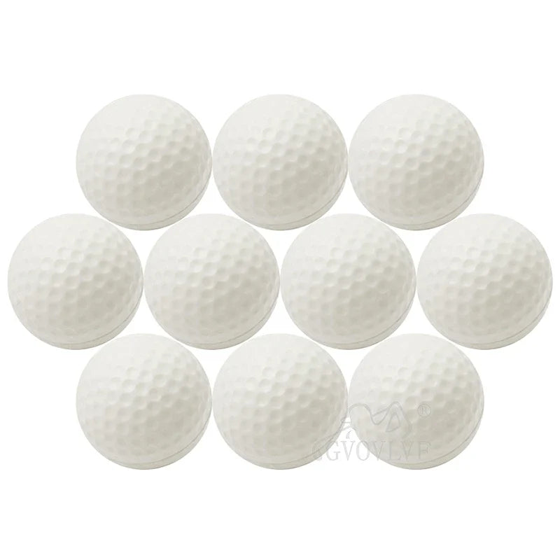 Soft PU Indoor Golf Balls - Yellow Practice Training Aid for Golfers & Gifts