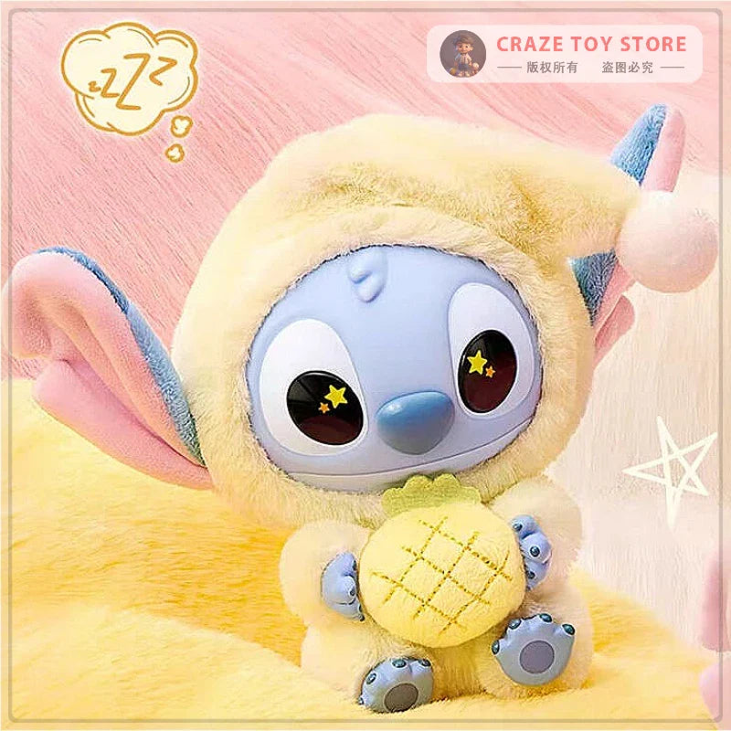 Stitch "Eat Something Before Sleep" Series Vinyl Blind Box – Kawaii Plush Doll Pendant Ornament, Cute Surprise Gift