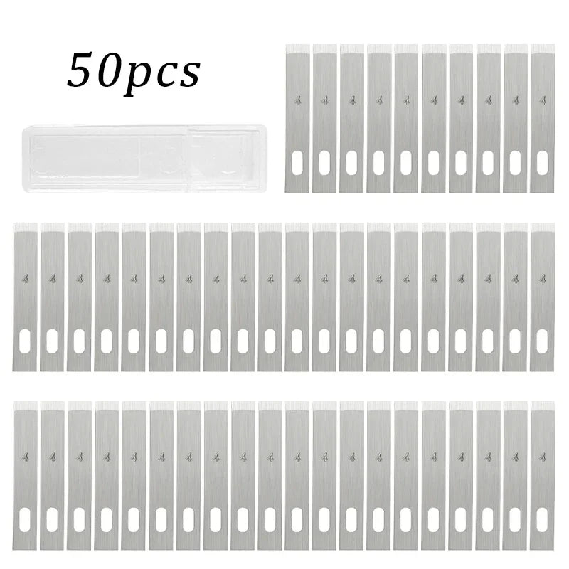 100/20pcs #4 Metal Scalpel Blades – DIY Engraving, Wood Carving & Sculpture Knife Replacement Cutting Tools