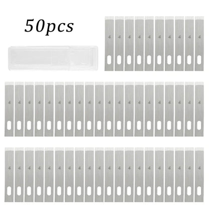 100/20pcs #4 Metal Scalpel Blades – DIY Engraving, Wood Carving & Sculpture Knife Replacement Cutting Tools