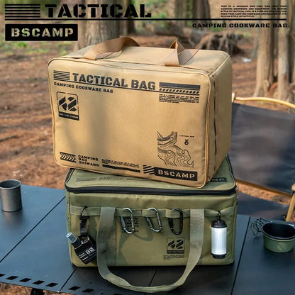 30-42L Waterproof Tactical Camping Storage Bag – Insulated Folding Organizer for Outdoor Gear, Picnic, and Field Equipment