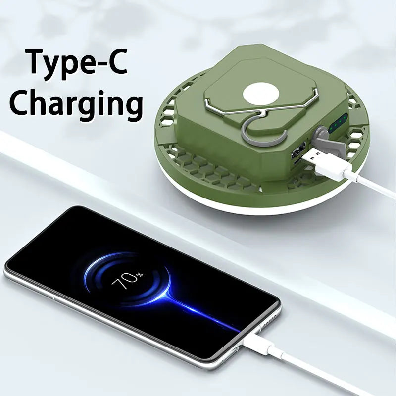 MOSLIGHTING 9900mAh Rechargeable Camping Lantern — Powerful LED Flashlight with Magnet, Portable Tent & Work Light