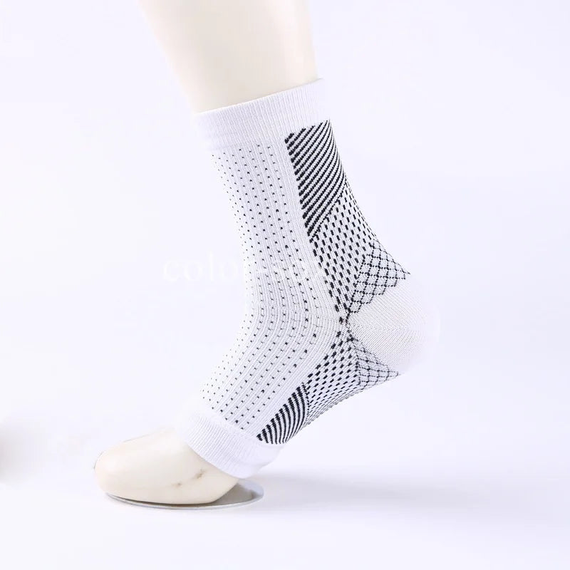 Compression Foot Sleeves - Unisex Ankle Support Socks for Circulation, Swelling Relief & Fatigue