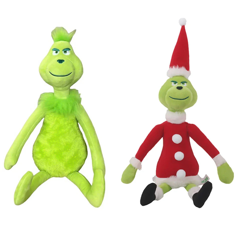 Green Shaggy Anime Figure – Green-Haired Monster Plush Doll, Christmas Decoration & Birthday Gift for Kids