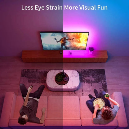 USB LED Strip Lights – Bluetooth-Controlled SMD 5050 RGB Tape, Flexible Self-Adhesive TV Backlight