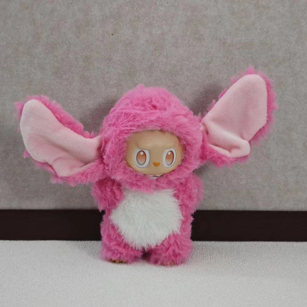17cm Labubu Doll Clothes – Cute Dress-Up Plush Animal Set with Elephant Outfit, Fashionable & Fun