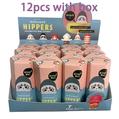 New Sonny Angel & Mofusand Blind Box – Mini Shark Cat Action Figure, Toy for Fans & Children, Christmas Gift