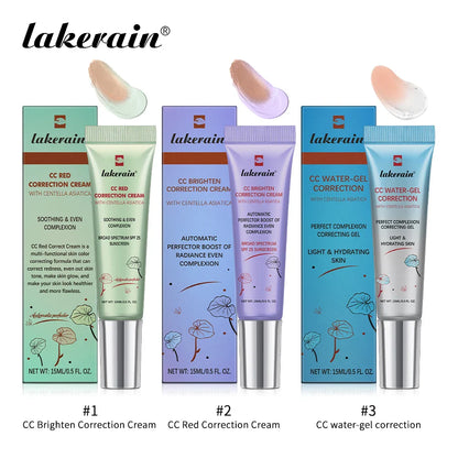 CC Red Correction Cream – Liquid Full Coverage Waterproof Foundation for Redness, Long-Lasting Face Cosmetic
