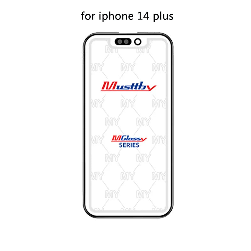 Musttby 5PCS Front Outer Glass + OCA for iPhone — 1:1 Original Touch Screen Repair for iPhone 11/12/13/14 Pro & X/XS Max