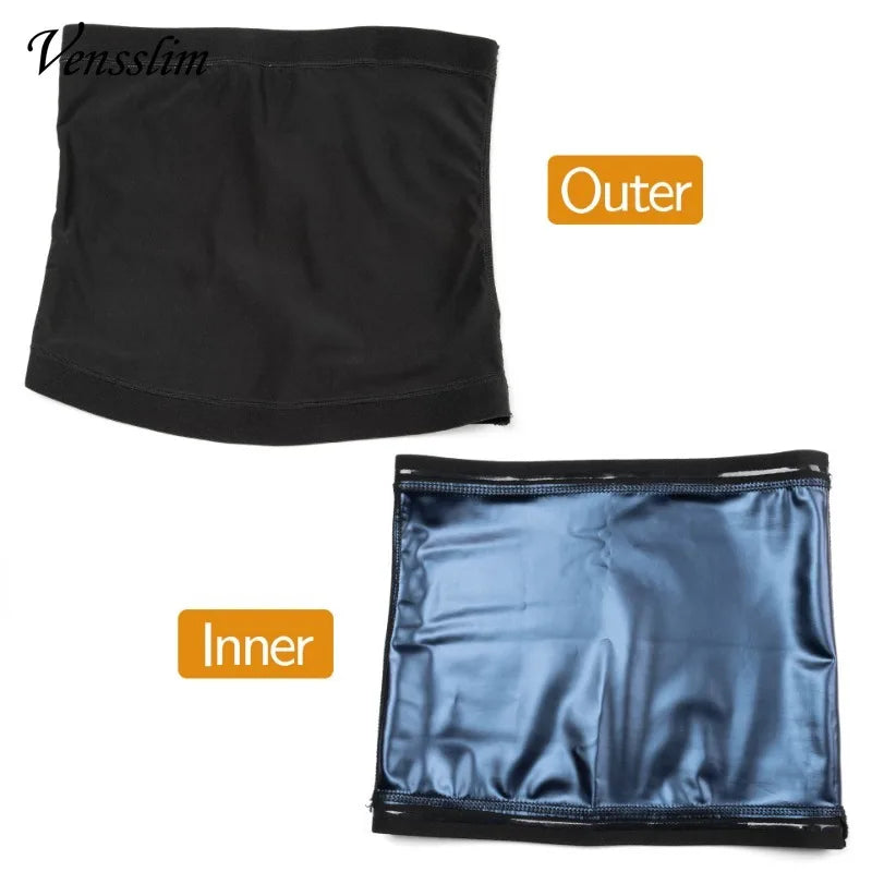 Men's Slimming Waist Trainer Belt – Sauna Sweat Body Shaper & Belly Fat Burner Wrap