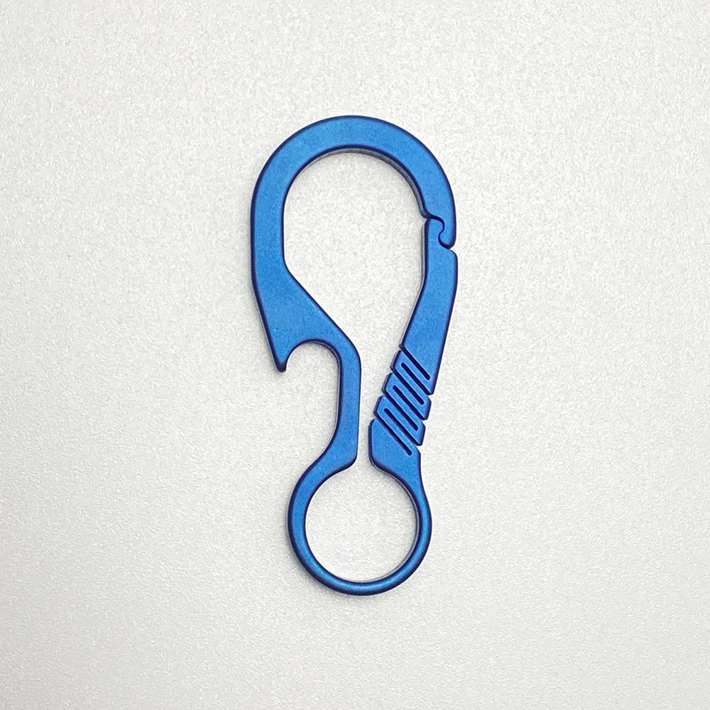 Titanium Key Chain - Lightweight Men’s EDC Quickdraw Carabiner Buckle Key Ring Outdoor Tool