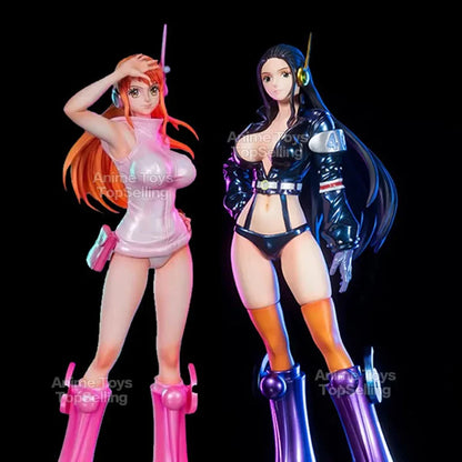 26cm One Piece Anime Figures — Robin & Nami PVC Action Statue, Collectible Model Toy, Gift for Fans
