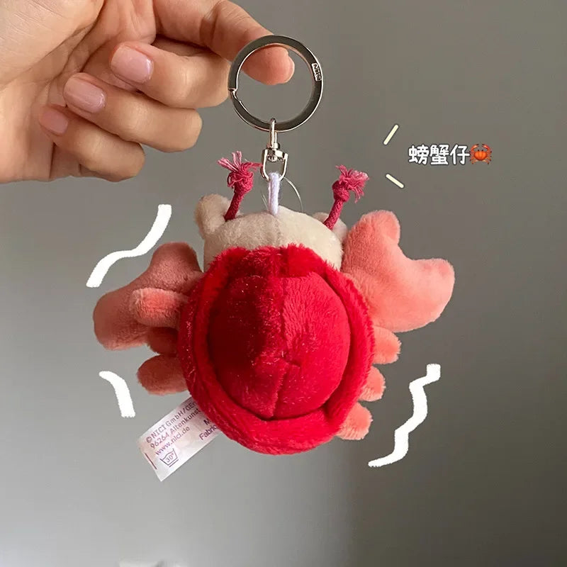 Cartoon Kawaii Animal Plush Keychain – Cute Small Animal Backpack Pendant, Creative Soft Toy Accessory