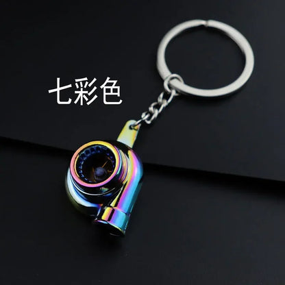 Creative Metal Car Keychain — Zinc Alloy Turbo, Gearbox & Brake Disc Pendant for Men’s Birthday or Dad Gift