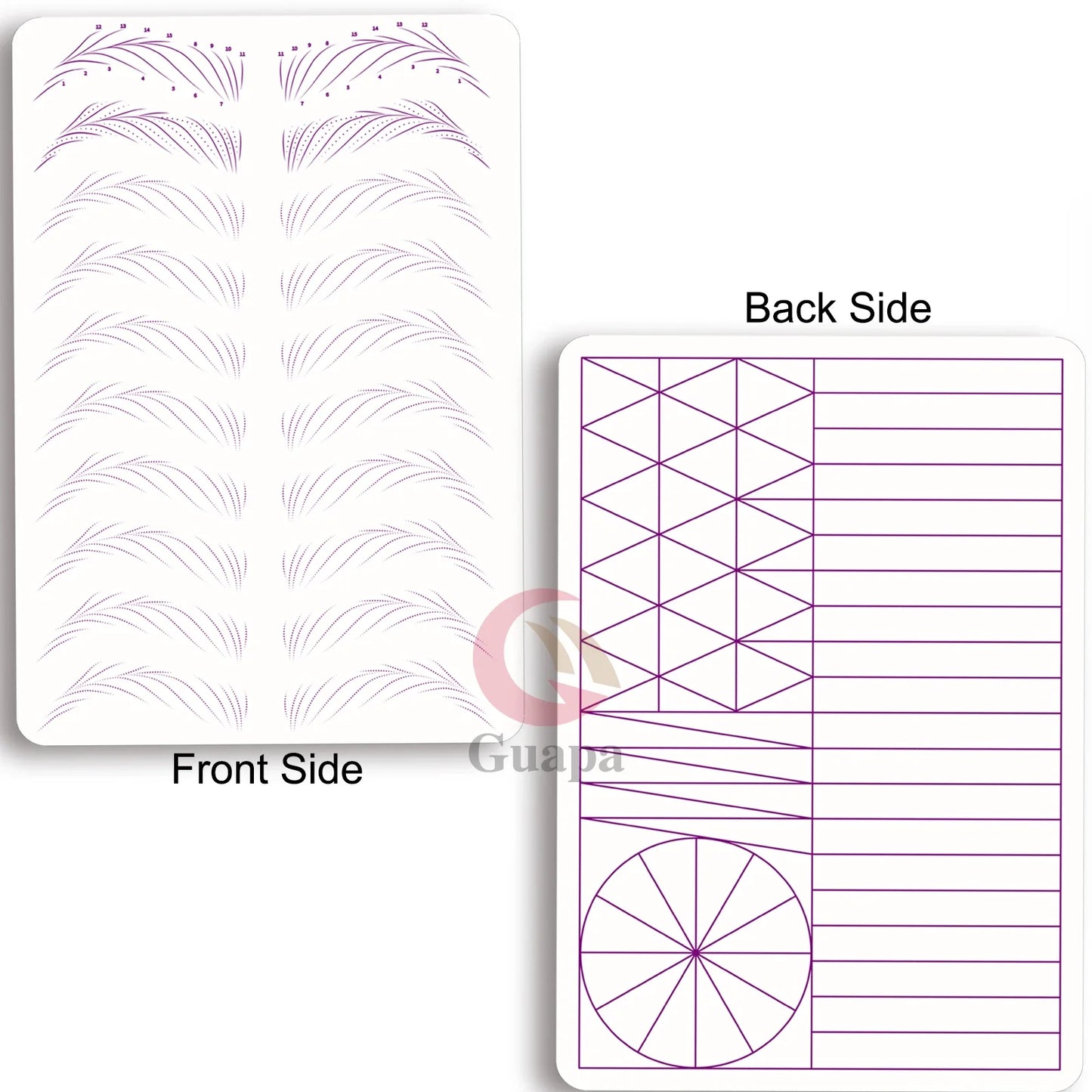 Microblading Practice Skin Sheets — Eyebrow Segment Tip Joint Texture for Semi-Permanent Makeup Training