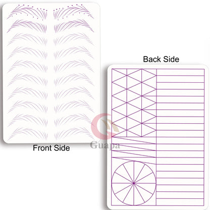 Microblading Practice Skin Sheets — Eyebrow Segment Tip Joint Texture for Semi-Permanent Makeup Training
