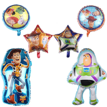 Disney Buzz Lightyear Foil Balloon – Toy Story Latex Party Decoration & Cake Topper for Kids