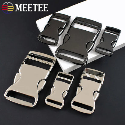 Metal Side Release Buckles Set – 20/25/38mm Backpack Strap Clips & Webbing Clasps for Bags, Dog Collars & Hardware Accessories (2–5Pcs)
