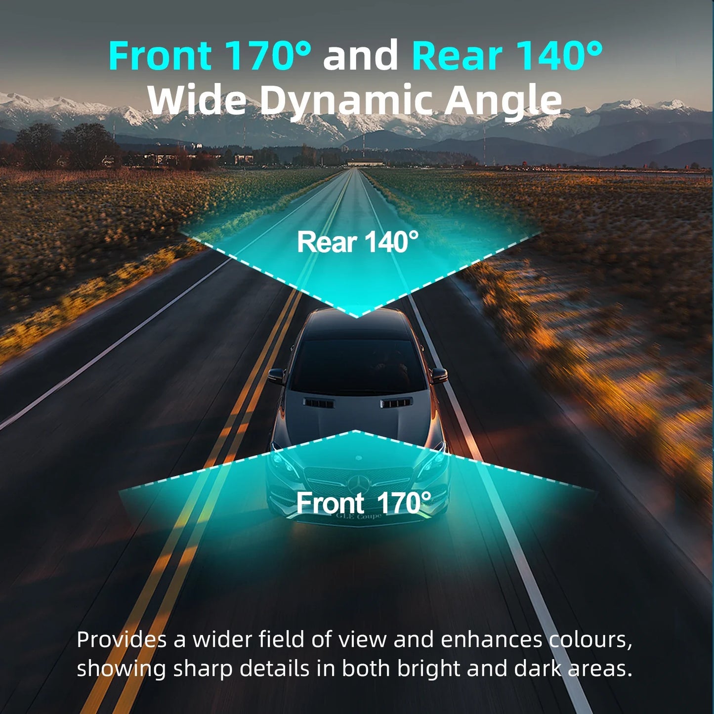 Aprilboy K6 4K WIFI Dash Cam - Front & Rear Dual Lens, 1080P Night Vision, Parking Monitor, Mini Car DVR